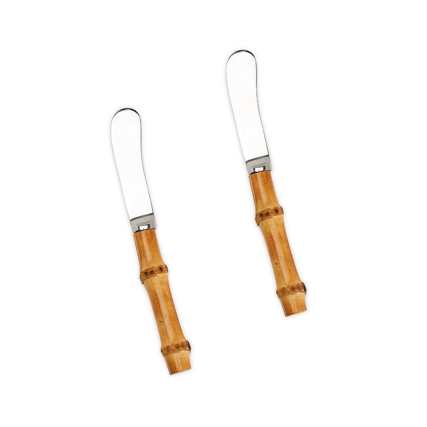 Set of 2 Natural Bamboo Handle Spreaders